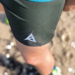 AKIV FLUX GN Multi-Pocket Running Shorts (Unisex) - Triangle Inner Lining Version - (Earth Green)