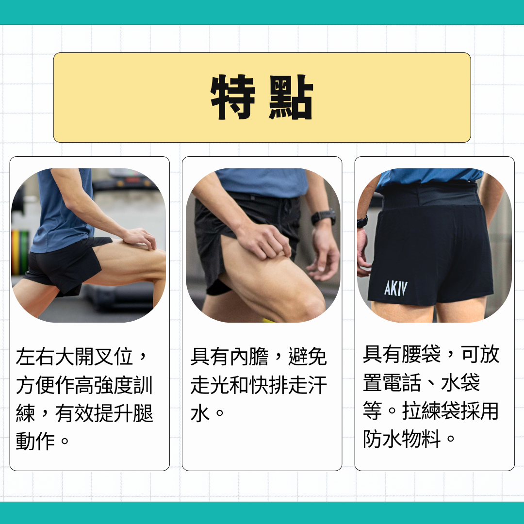 AKIV MULTI-POCKET INNER RACING SHORTS 2