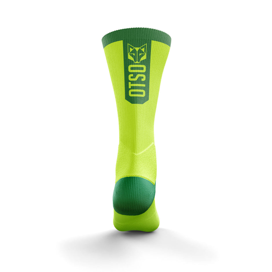 OTSO Cycling Socks High Cut Fluo Green