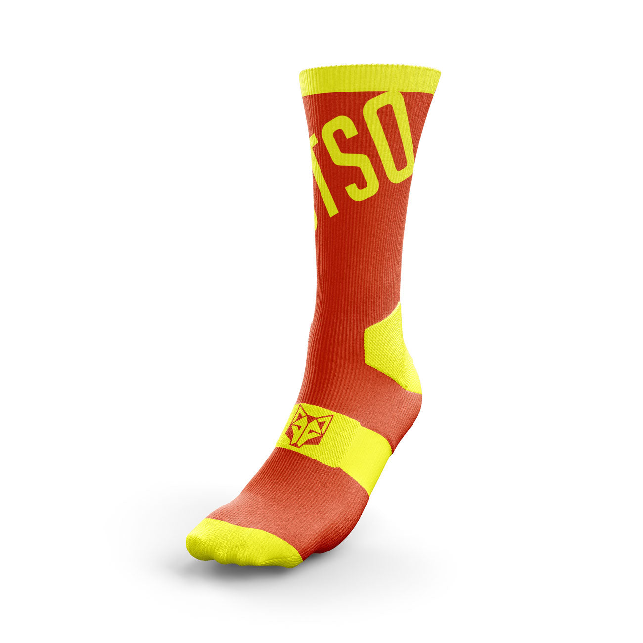 OTSO Cycling Socks High Cut Fluo Orange