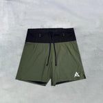 AKIV Women's Multi-Pocket Running Inner Shorts (Triangle Inner Lining Version) - Earth Green