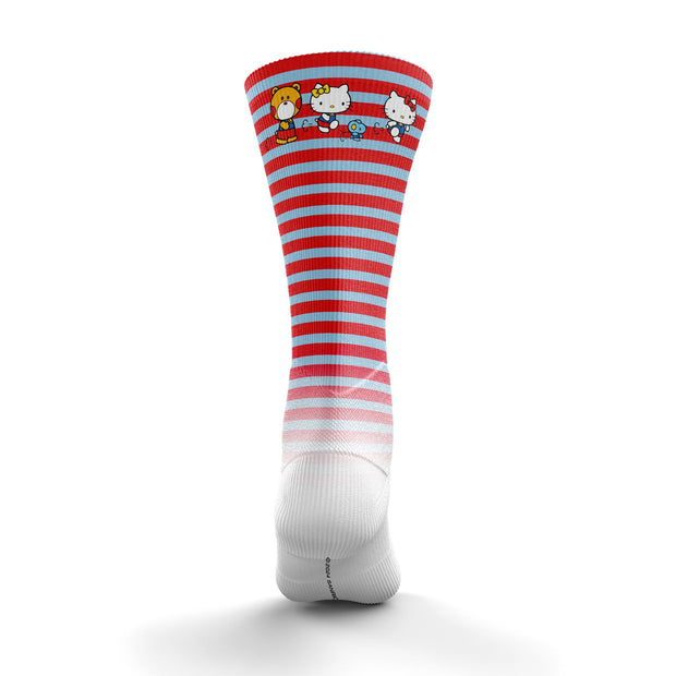 OTSO Funny Socks High - Hello Kitty Stripes