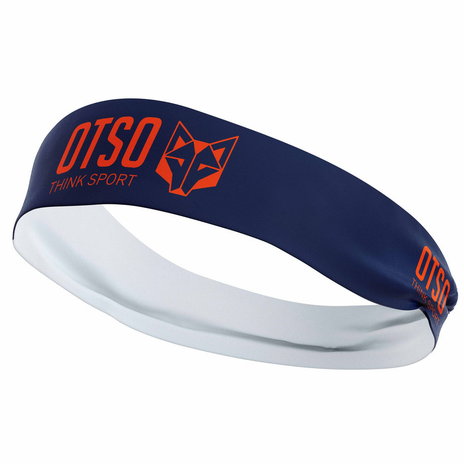 OTSO Sport Headband - Navy Blue / Fluo Orange