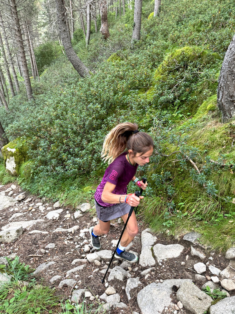 OTSO Ultralight Foldable Carbon Poles for Trail Running and Trekking - Black