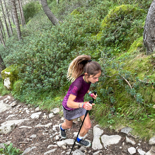 OTSO Ultralight Foldable Carbon Poles for Trail Running and Trekking - Black