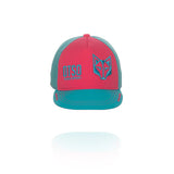 Fluo Pink & Light Blue Snapback Cap