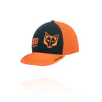 Black & Fluo Orange Snapback Cap