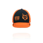 Black & Fluo Orange Snapback Cap