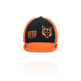 Black & Fluo Orange Snapback Cap