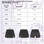 【Blue】AKIV 2-in-1 Multi-Pocket Running Shorts (Womens) - Inner Tights Version (Copy)