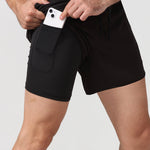 AKIV 2-in-1 Multi-Pocket Running Shorts (Unisex)