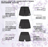 【Blue】AKIV 2-in-1 Multi-Pocket Running Shorts (Womens) - Inner Tights Version (Copy)