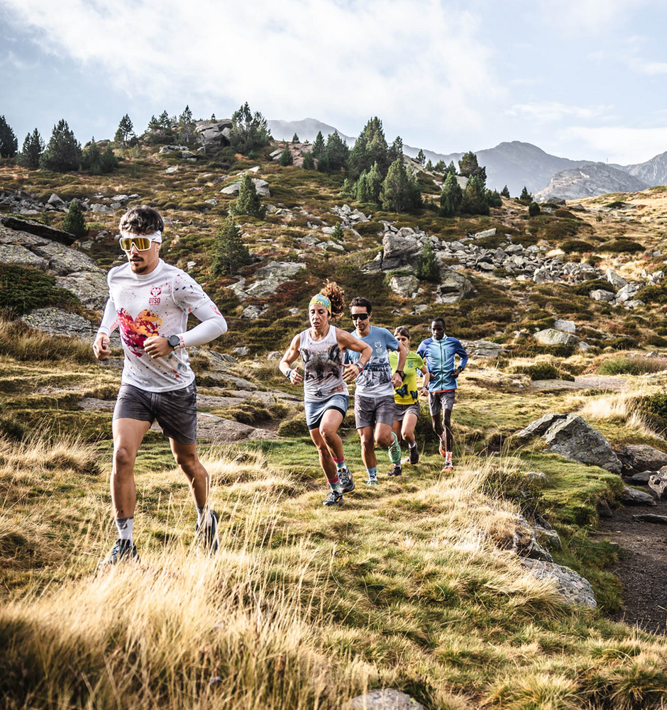 OTSO Multi-Sport Socks Medium Cut FLOOOW Light Blue & Electric Blue