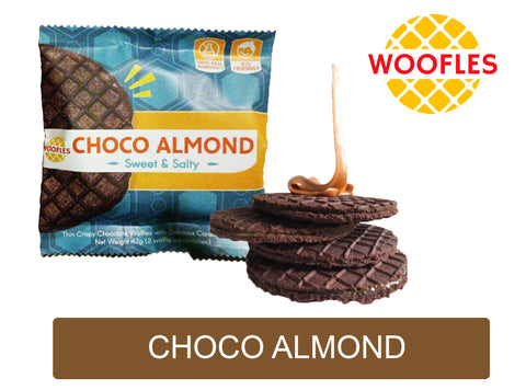 Woofles Choco Almond Stroopwafel 42g
