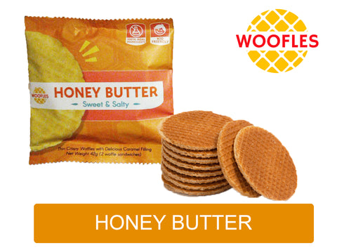 Woofles Honey Butter Stroopwafel 42g