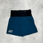 【Blue】AKIV 2-in-1 Multi-Pocket Running Shorts (Womens) - Inner Tights Version (Copy)