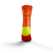 OTSO Multi-Sport Socks Medium Cut FLOOOW Fluo Orange & Fluo Yellow