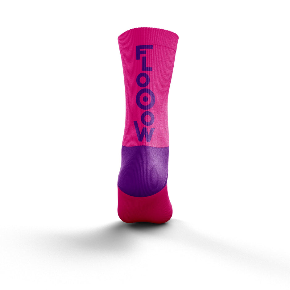 OTSO Multi-Sport Socks Medium Cut FLOOOW Fluo Pink & Violet