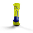OTSO Multi-Sport Socks Medium Cut FLOOOW Fluo Yellow & Electric Blue