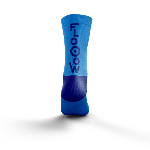 OTSO Multi-Sport Socks Medium Cut FLOOOW Light Blue & Electric Blue