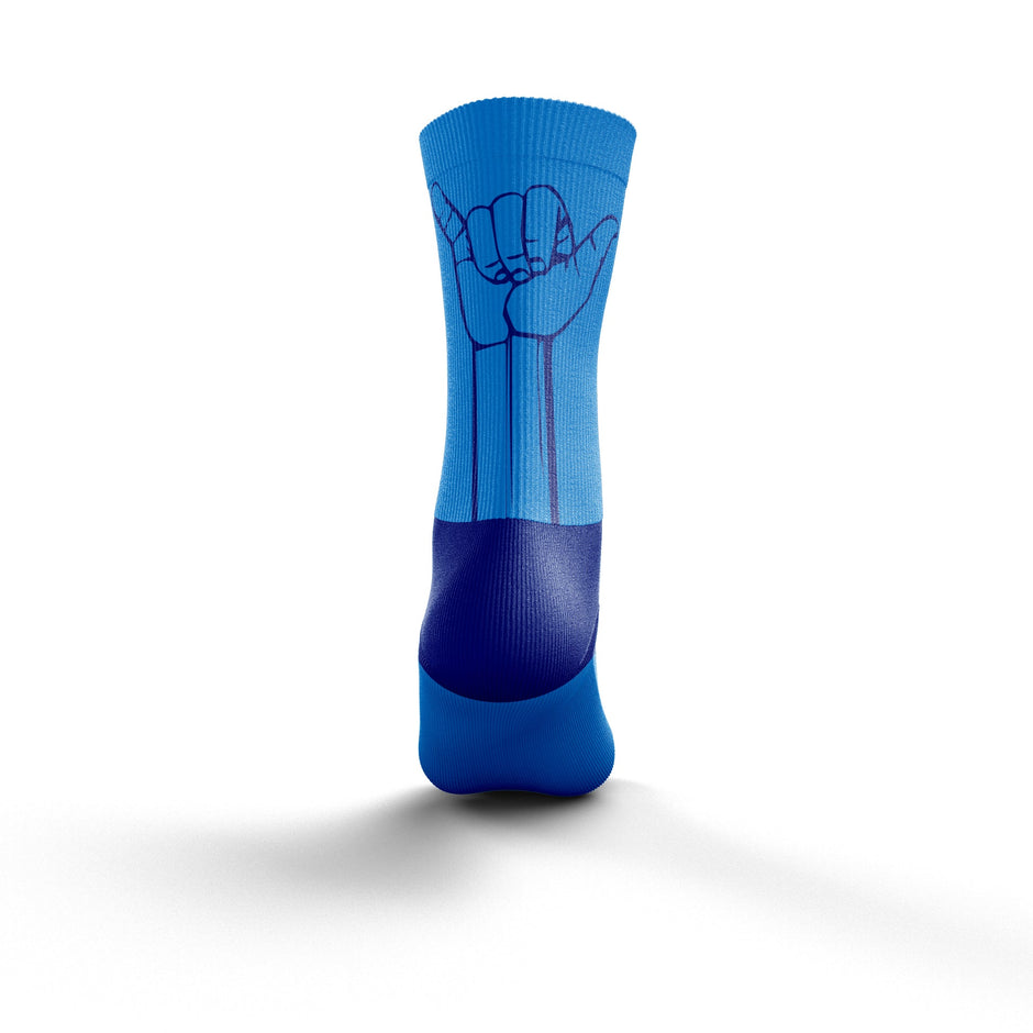 OTSO Multi-Sport Socks Medium Cut FLOOOW Light Blue & Electric Blue