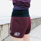 AKIV FLUX RD 2-in-1 Multi-Pocket Running Shorts (Womens) - Inner Tights Version