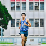 【Blue】AKIV 2-in-1 Multi-Pocket Running Shorts (Unisex) - Inner Tights Version