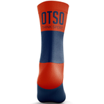 OTSO Medium Cut Multisport Socks Navy Blue & Fluo Orange