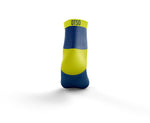 OTSO Multisport Socks Electric Blue & Yellow Low Cut
