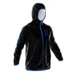 Unisex Waterproof Windbreaker Black & Royal Blue