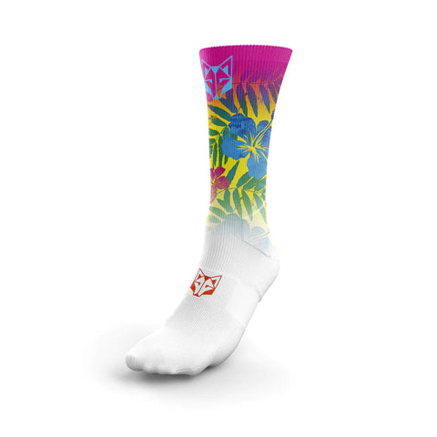 OTSO Pink Floral High Cut Sublimated Socks