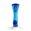 OTSO Cycling Socks High Cut Fluo Blue