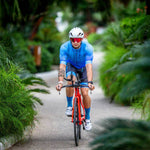OTSO Flou Blue High Cut Cycling Socks