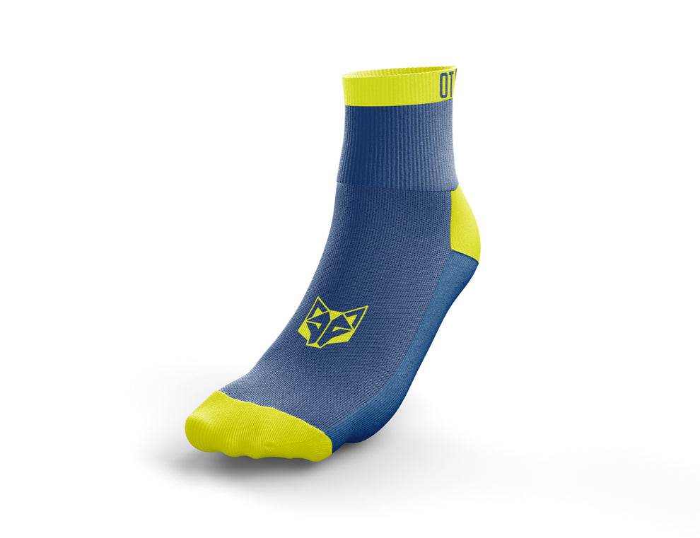 OTSO Multisport Socks Low Cut Electric Blue & Yellow
