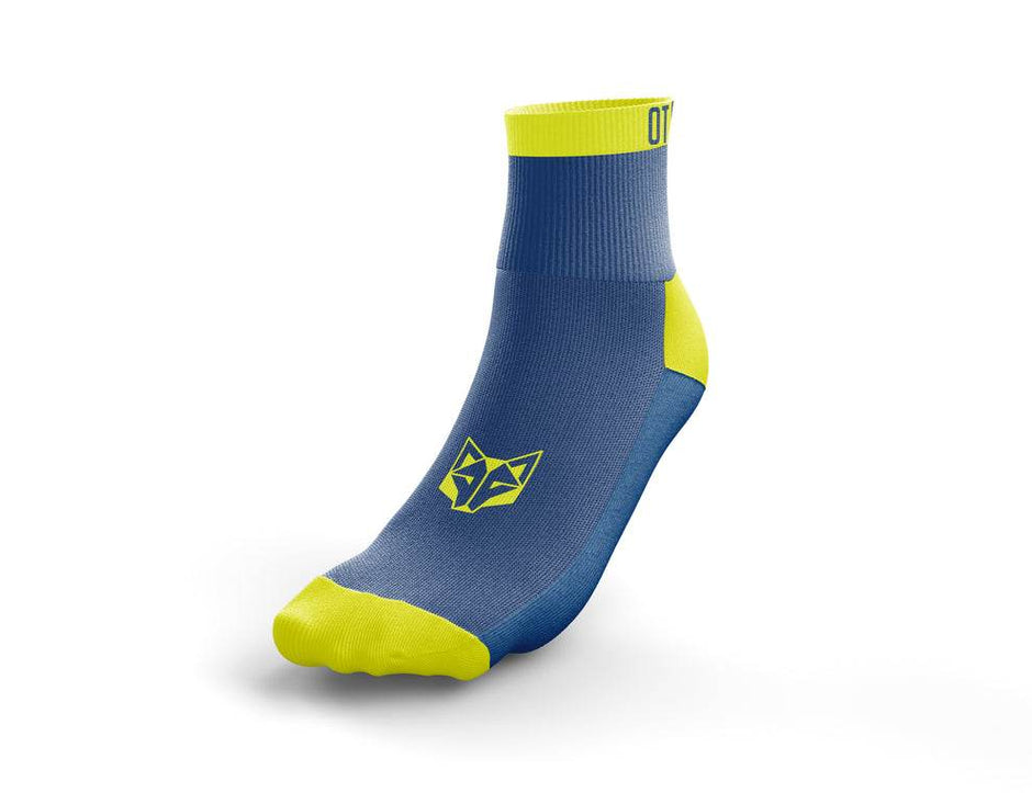 OTSO Multisport Socks Low Cut Electric Blue & Yellow