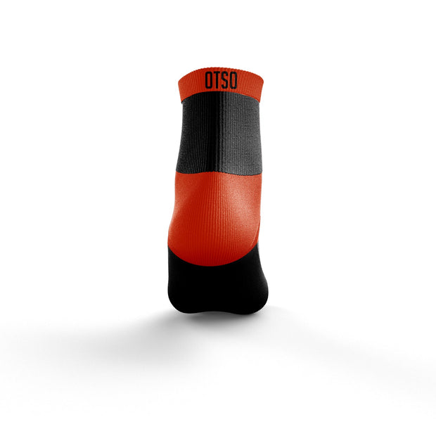 OTSO Multisport Socks Low Cut Black & Fluo Orange