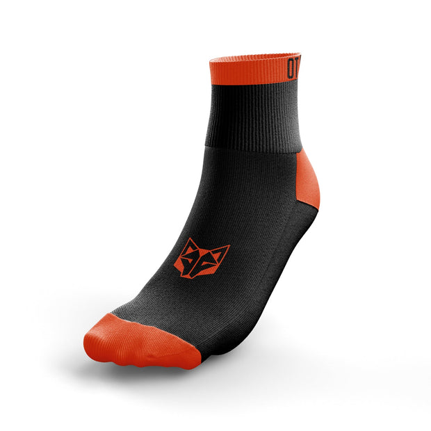 OTSO Multisport Socks Low Cut Black & Fluo Orange