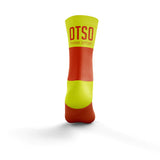 OTSO Multisport Medium Cut Fluo Orange / Fluo Yellow Socks
