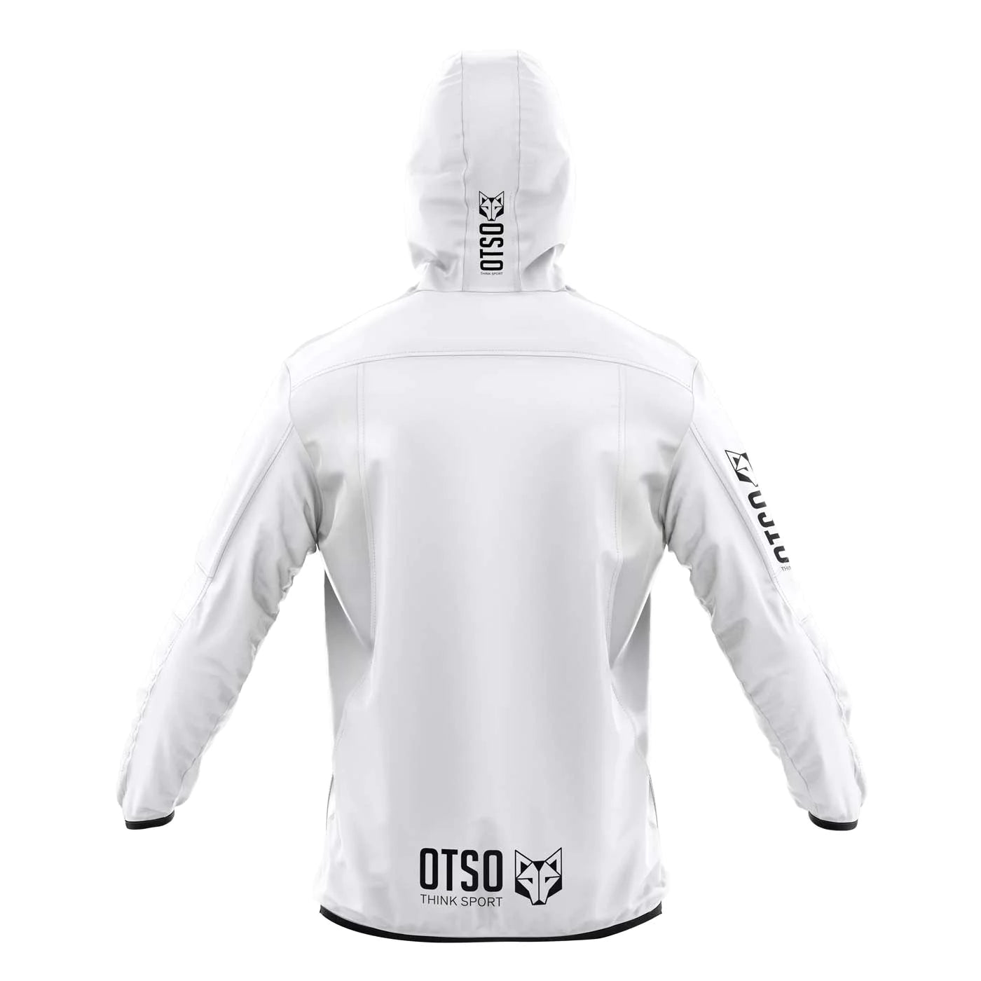 Unisex Waterproof Windbreaker White Black