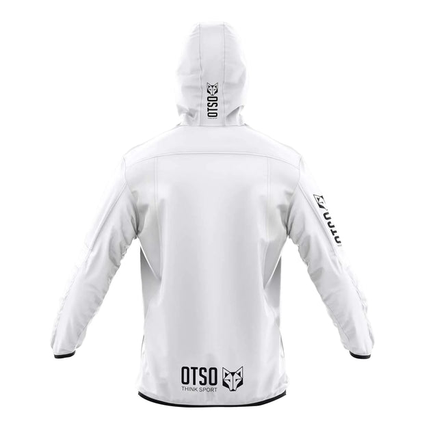 Unisex Waterproof Windbreaker White Black