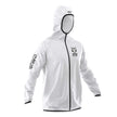 Unisex Waterproof Windbreaker White Black