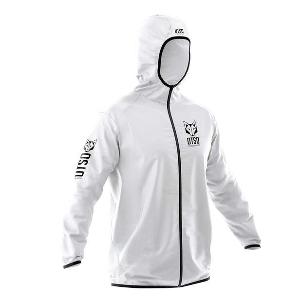 Unisex Waterproof Windbreaker White Black