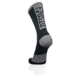 OTSO High Cut Black & Silver Gray Cycling Socks