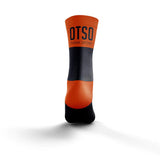 OTSO Multisport Socks Medium Cut Black / Fluo Orange