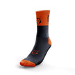 OTSO Multisport Socks Medium Cut Black & Fluo Orange